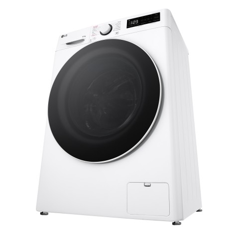 LG D2R5S09TSWW Lavasciuga slim 9/5kg AI DD, Classe E, 1200 giri, TurboWash 360, Vapore