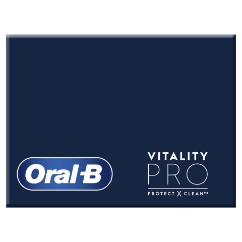 Oral-B Vitality Spazzolino Elettrico Ricaricabile Pro Viola, 2 Testine