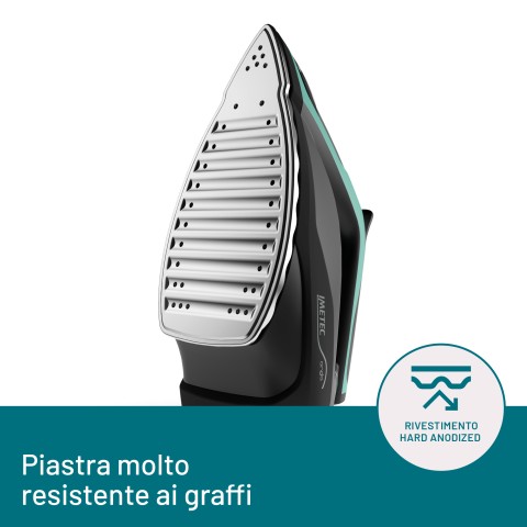 Imetec Onda P1 Ferro da Stiro Generatore di Vapore, Piastra a Onde Scorrevole Brevettata, 2400W, Colpo Vapore 300 g, Serbatoio 2,5L, 3 Filtri con Ioni di Argento, Tecnologia No Stop Vapor