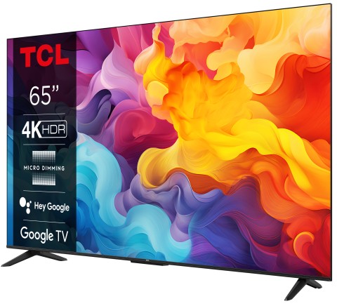 TCL P655 Serie P65 Smart TV Ultra HD 4K 65" 65P655, Dolby Audio, Controlli vocali, Google TV