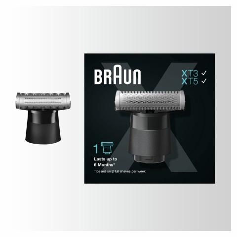 Braun Series X Lama Di Ricambio – Compatibile Con I Modelli Series X, Regolabarba Uomo E Rasoio Elettrico Per Barba, Una Lama Per Radere, Regolare E Definire Qualsiasi Stile, 1 Pezzo, XT10