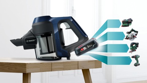 Bosch Serie 6 BCS611P4A Scopa elettrica ricaricabile Unlimited Blu