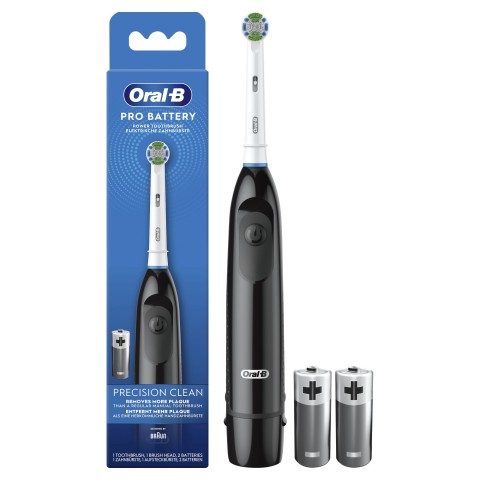 Oral-B Spazzolino Elettrico a Batteria Pro Battery Precision Clean Nero. 1 Spazzolino