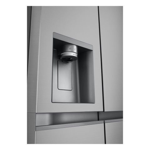 LG GSLE81PYBC Frigorifero Side-by-Side, Classe C, 628L, Wi-Fi, Dispenser senza allaccio, Total No Frost, Prime Silver