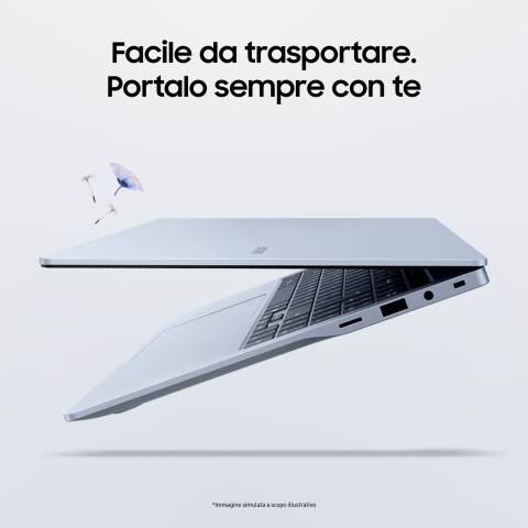 Samsung Galaxy Book4 Edge Qualcomm Snapdragon X1-P42-100 Computer portatile 39,6 cm (15.6") Full HD 16 GB LPDDR5x-SDRAM 256 GB eUFS Wi-Fi 7 (802.11be) Windows 11 Blu