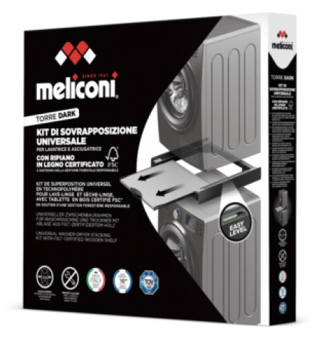 Meliconi Torre Dark accessorio e componente per lavatrice Kit di sovrapposizione 1 pz