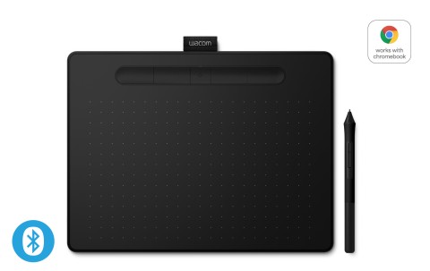 Wacom Intuos M Bluetooth tavoletta grafica Nero 2540 lpi (linee per pollice) 216 x 135 mm USB/Bluetooth