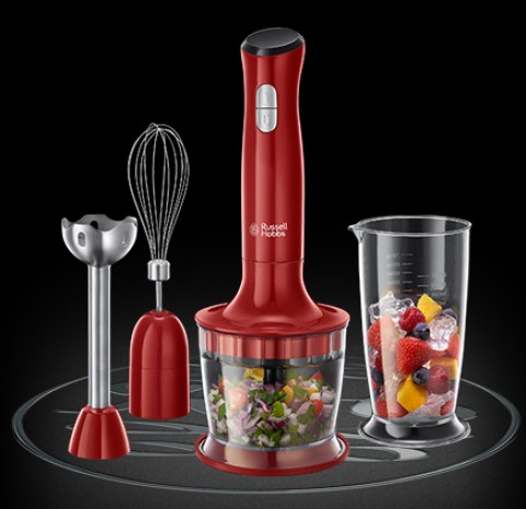 Russell Hobbs 24700-56 sbattitore Sbattitore manuale 500 W Rosso