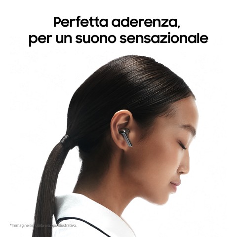 Samsung Galaxy Buds3 Auricolari AI open-type True Wireless, Audio Hi-Fi, Impermeabilità IP57, Silver