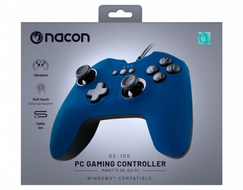 NACON PCGC-100BLUE periferica di gioco Blu USB Gamepad Analogico PC