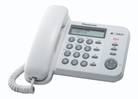 Panasonic KX-TS560EX1W telefono Telefono analogico Identificatore di chiamata Bianco