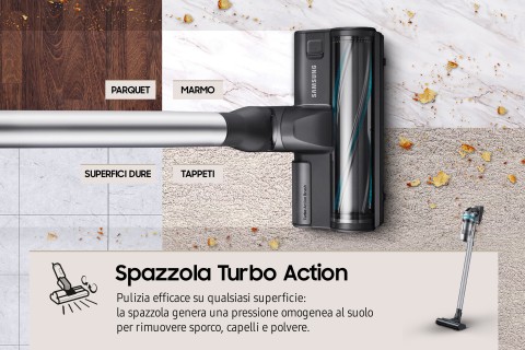 Samsung Aspirapolvere senza filo Jet™ 75E pet 200W VS20B75AGR1