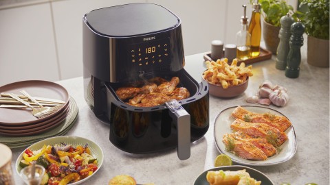 Philips Essential 3000 Serie XL Connesso HD9280/70 Airfryer, 6.2L, Friggitrice 14-in-1, App per ricette