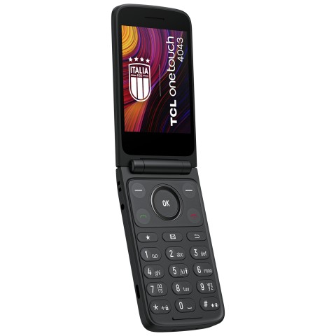 TCL OneTouch 4043 8,13 cm (3.2") 130,6 g Grigio Telefono cellulare basico