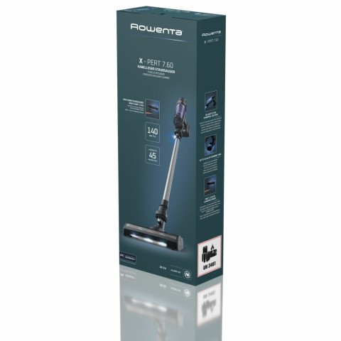 Rowenta X-Pert 7.60 RH6A35 aspirapolvere senza filo Viola, Argento Senza sacchetto