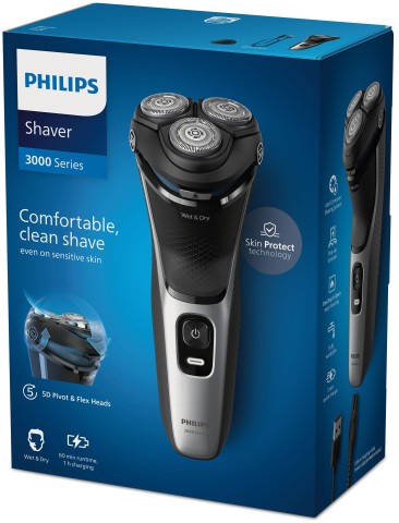 Philips Shaver 3000 Series S3143/00 Rasoio elettrico Wet & Dry