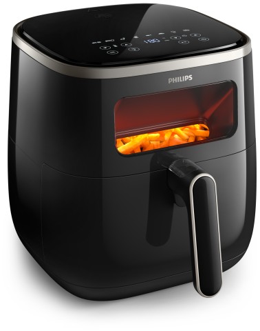 Philips 3000 series Series 3000 XL HD9257/80 Airfryer, 5.6L, Finestra, 14-in-1, App per ricette