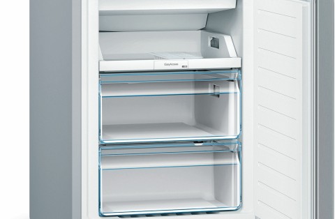 Bosch Serie 2 KGN36NLEA Frigorifero combinato da libera installazione 186 x 60 cm Metal look Classe E