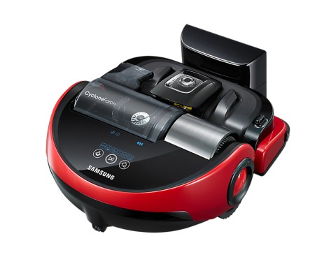 Samsung SR20J9020U aspirapolvere robot 0,7 L Senza sacchetto Nero, Rosso, Argento