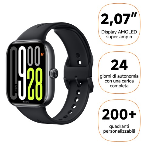 Xiaomi Watch 5 5,26 cm (2.07") AMOLED Digitale 432 x 514 Pixel Touch screen Nero