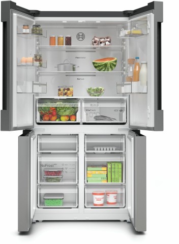 Bosch Serie 4 KFN96VPEA Frigorifero multidoor da libera installazione 183 x 90.5 cm Acciaio spazzolato anti-impronta Classe E