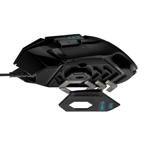 Logitech G Logitech G502 Mouse Gaming HERO Prestazioni Elevate, Sensore HERO 25K, 25600 DPI, RGB, Pesi Regolabili, 11 Pulsanti Programmabili, Memoria Integrata, per PC/Mac/Laptop. Nero