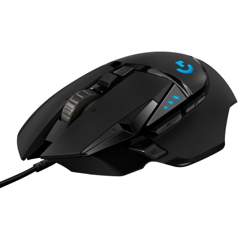 Logitech G Logitech G502 Mouse Gaming HERO Prestazioni Elevate, Sensore HERO 25K, 25600 DPI, RGB, Pesi Regolabili, 11 Pulsanti Programmabili, Memoria Integrata, per PC/Mac/Laptop. Nero