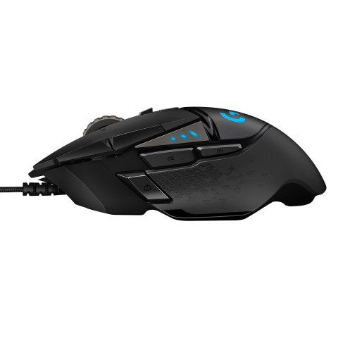 Logitech G Logitech G502 Mouse Gaming HERO Prestazioni Elevate, Sensore HERO 25K, 25600 DPI, RGB, Pesi Regolabili, 11 Pulsanti Programmabili, Memoria Integrata, per PC/Mac/Laptop. Nero