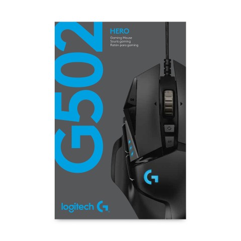 Logitech G Logitech G502 Mouse Gaming HERO Prestazioni Elevate, Sensore HERO 25K, 25600 DPI, RGB, Pesi Regolabili, 11 Pulsanti Programmabili, Memoria Integrata, per PC/Mac/Laptop. Nero