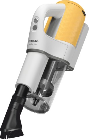 Miele Duoflex HX1 aspirapolvere senza filo Bianco, Giallo Senza sacchetto