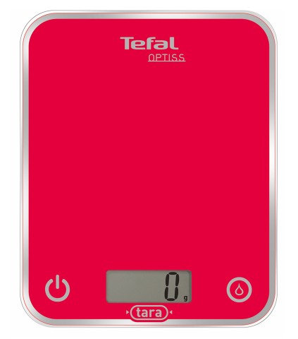 Tefal Optiss Rosso Rettangolo Bilancia da cucina elettronica