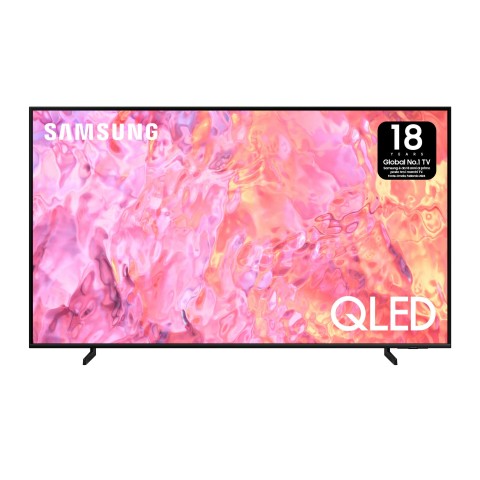 Samsung Series 6 TV QE75Q60CAUXZT QLED 4K, Smart TV 75" Processore Quantum 4K Lite, OTS Lite, Black 2023