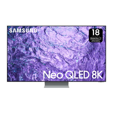 Samsung Series 7 TV QE55QN700CTXZT Neo QLED 8K, Smart TV 55" Processore Neural Quantum 8K Lite, Dolby Atmos e OTS Lite, Titan Black 2023