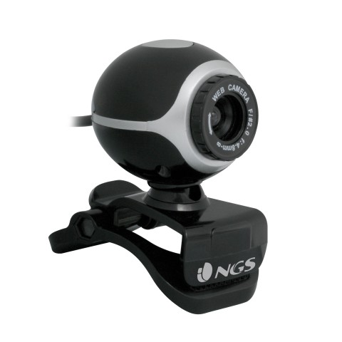 NGS Xpresscam300 webcam 8 MP 1920 x 1080 Pixel USB 2.0 Nero, Argento