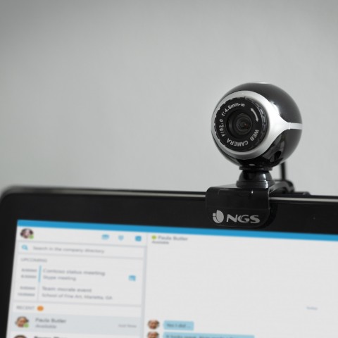 NGS Xpresscam300 webcam 8 MP 1920 x 1080 Pixel USB 2.0 Nero, Argento