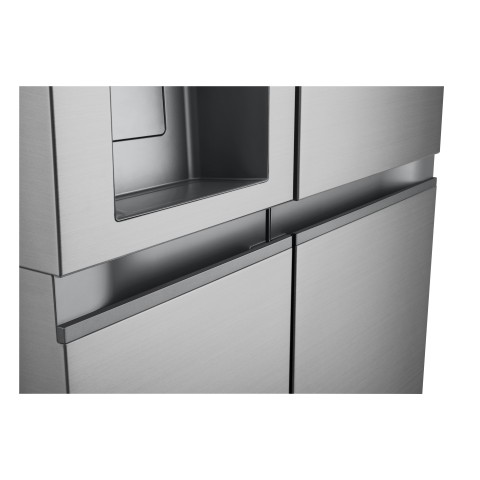 LG GSLE81PYBC Frigorifero Side-by-Side, Classe C, 628L, Wi-Fi, Dispenser senza allaccio, Total No Frost, Prime Silver