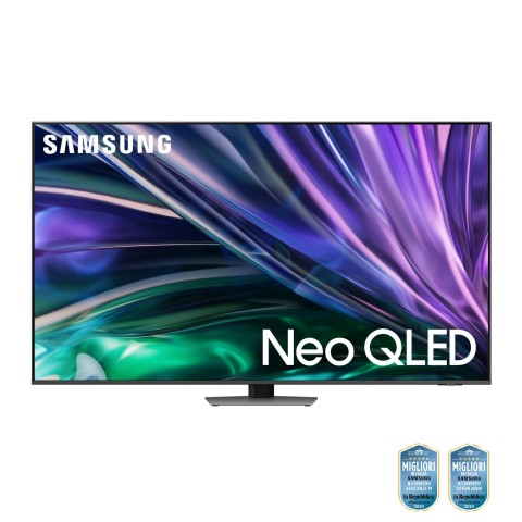 Samsung TV Neo QLED 4K 55” QE55QN85DBTXZT Smart TV Wi-Fi Carbon Silver 2024, Processore NQ4 AI GEN2, Tecnologia Quantum Matrix, Simple Chamfer Design, Dolby Atmos