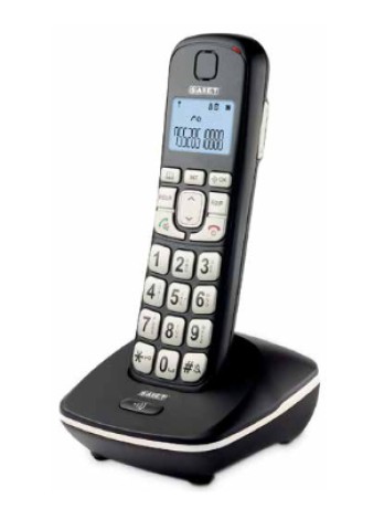 Saiet ERGO Telefono DECT Identificatore di chiamata Nero