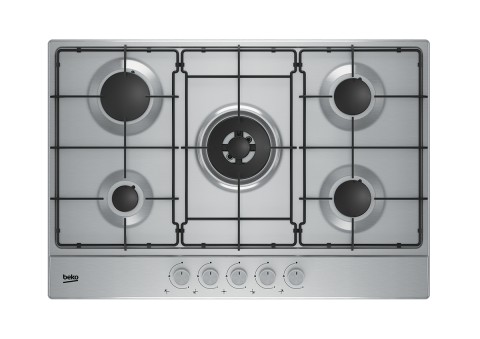 Beko HAW752C4SX Acciaio inox Da incasso Gas 5 Fornello(i)