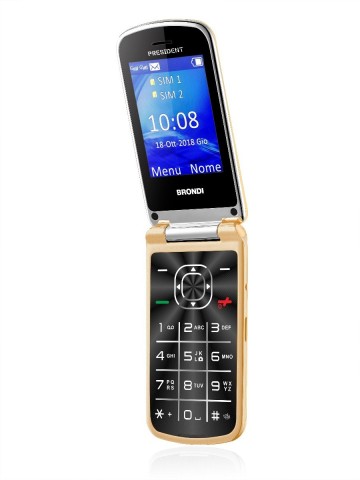 Brondi President 7,62 cm (3") 130 g Oro Telefono cellulare basico