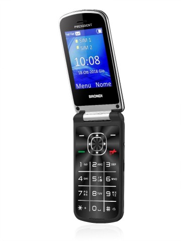 Brondi President 7,62 cm (3") 130 g Nero Telefono cellulare basico