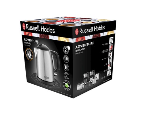 Russell Hobbs 24991-70 bollitore elettrico 1 L 2400 W Nero, Acciaio inox