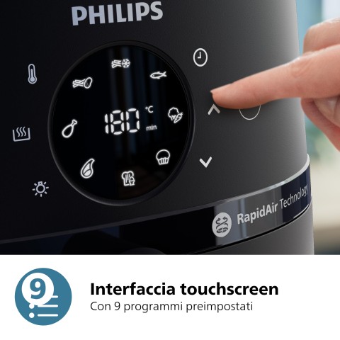 Philips 2000 series NA231/00 Airfryer 6.2 L, Friggitrice ad aria 13 in 1, App ricettario