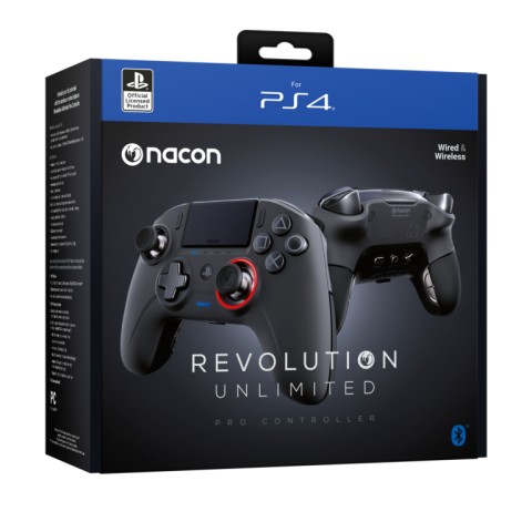 NACON Revolution Unlimited Nero Bluetooth/USB Gamepad Analogico/Digitale PC, PlayStation 4