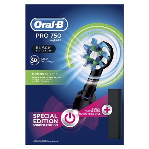 Oral-B PRO Spazzolino Elettrico 750 Nero