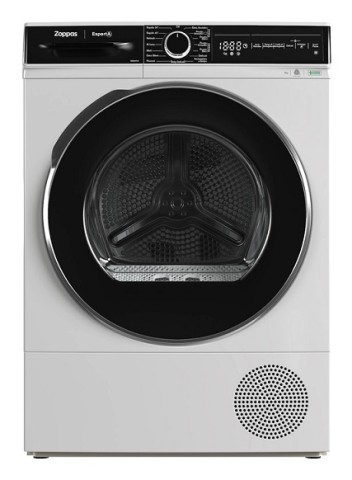 Zoppas VZD9HT2T asciugatrice Libera installazione Caricamento frontale 9 kg A+++ Nero, Bianco