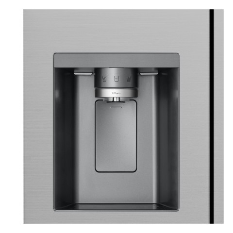 LG GSLE81PYBC Frigorifero Side-by-Side, Classe C, 628L, Wi-Fi, Dispenser senza allaccio, Total No Frost, Prime Silver