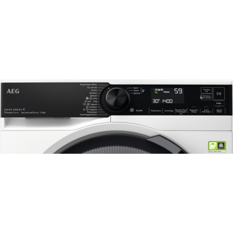 AEG LR8H84GBY lavatrice Caricamento frontale 8 kg 1400 Giri/min Nero, Bianco