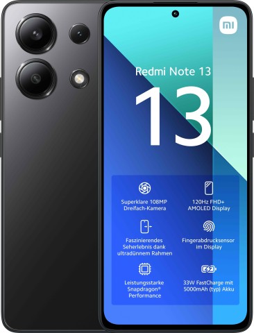 Xiaomi Redmi Note 13 16,9 cm (6.67") Dual SIM ibrida Android 13 4G USB tipo-C 8 GB 256 GB 5000 mAh Nero