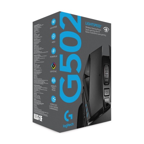 Logitech G Logitech G502 Mouse Gaming Wireless LIGHTSPEED, Sensore HERO 25K, 25600 DPI, RGB, Design Leggero, 11 Pulsanti Programmabili, Batteria Lunga Durata, Memoria Integrata, Compatibile PC/Mac/Laptop